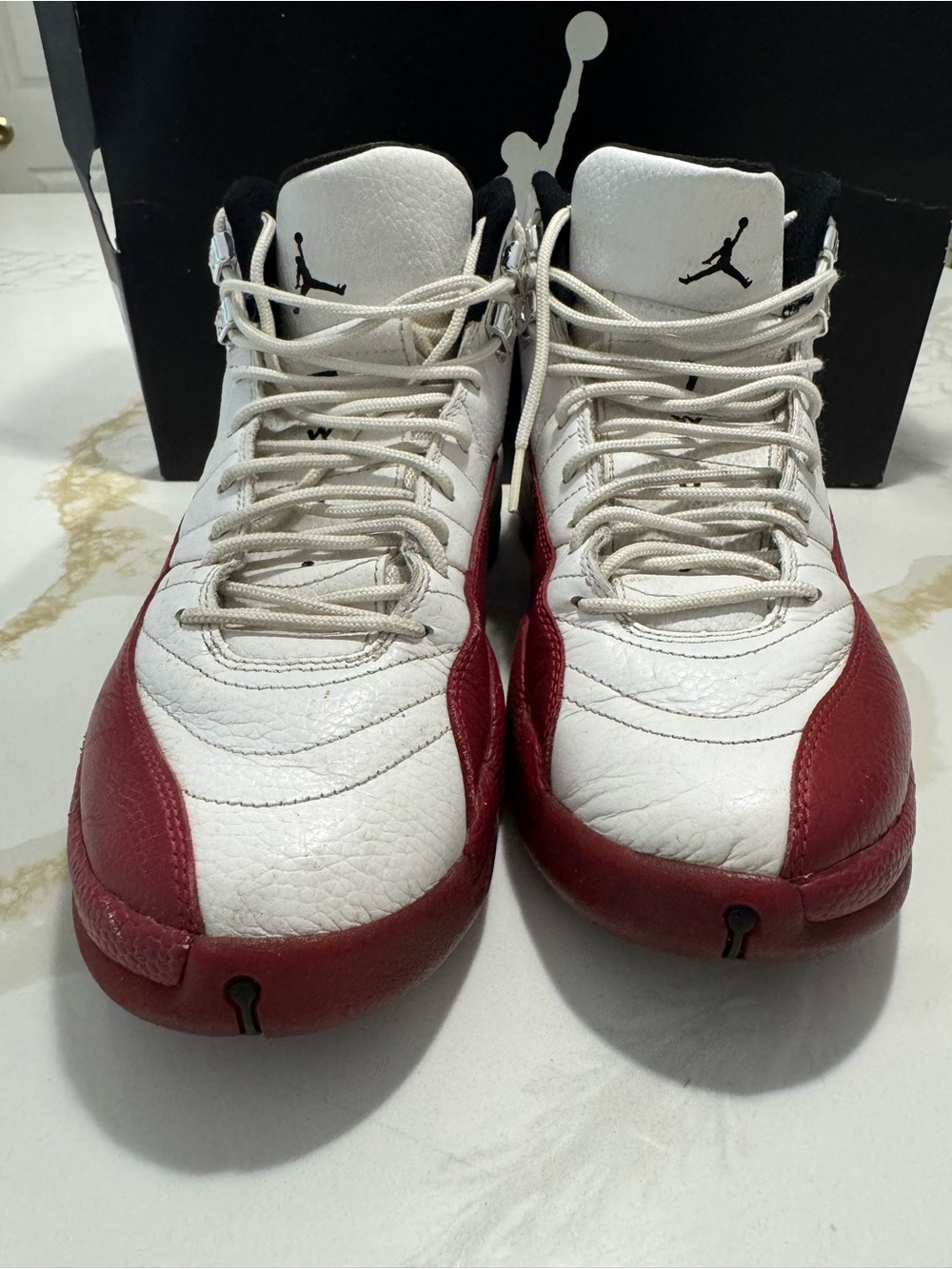 Jordan Men’s Basketball Sneakers - White & Red